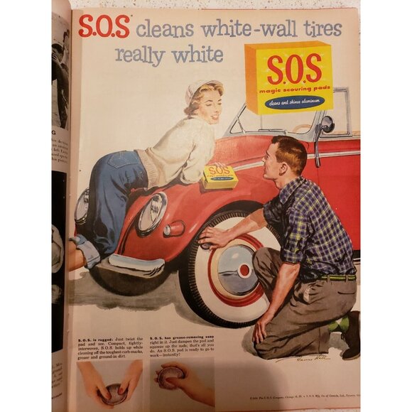 Vtg Magazine Advertising Life Boxing Cars Twisters Prehistoric Life Centerfold - Picture 7 of 12